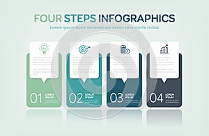 Four Steps Infographics