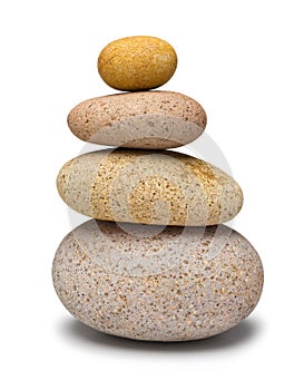 Four Stone Stack Balancing Rocks