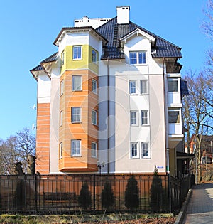 The four-storey private house