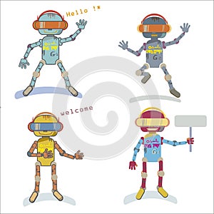 Four style robots