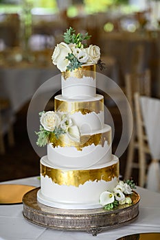 Four tier wedding cake