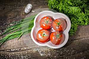 Four Tomatoes in an eco-friendly portable disposable container