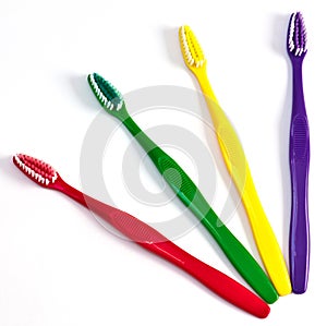 Four toothbrushes