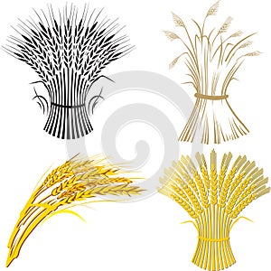 Four wheat sheaf