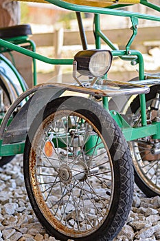 Four wheel bike - close-up