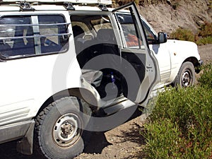 in a four wheel drive car