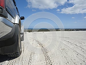 Four wheel drive on dune