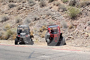 Four wheeler 4x4 in desert