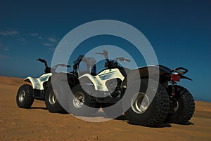 Four wheelers on the sand