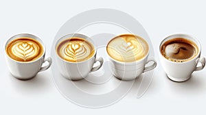 The Four Coffee Cups.AI generated image
