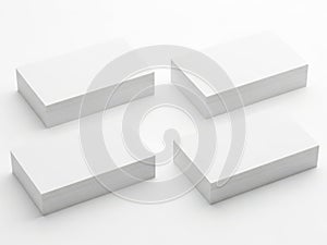 Four white rectangular blocks arranged in a square formation