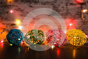 Four wire easter eggs with lights