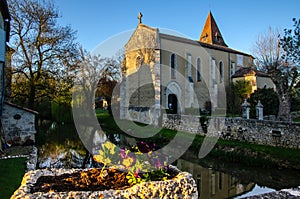 Fources is an original round Bastide in the Department of Gers, France