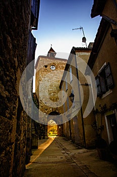 FourcÃ¨s is an original round Bastide in the Department of Gers, France