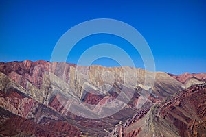 Fourteen colors hill, at humahuaca, north of argentina