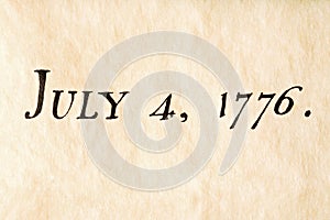 Fourth of july 1776 photo