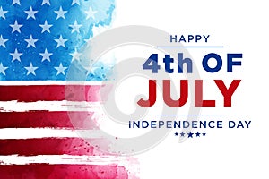 Fourth of July background - American Independence Day vector illustration -