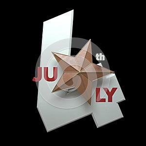 Fourth of July 3D - Render - Isolation