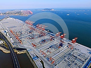 The fourth phase project of Yangshan Deep Water Port in Shanghai