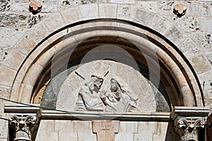 Fourth Station, Via Dolorosa, Jerusalem photo