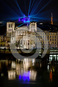 FourviÃ¨re by night Lyon/ France