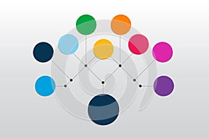 Fowchart. Colored shadows scheme