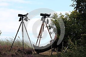 Fowlers are bird watching at Falsterbo, Sweden