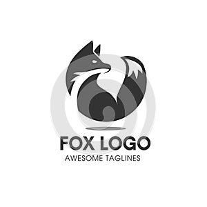 Fox circle Symbol logo vector photo