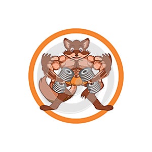 Fox fitness logo design