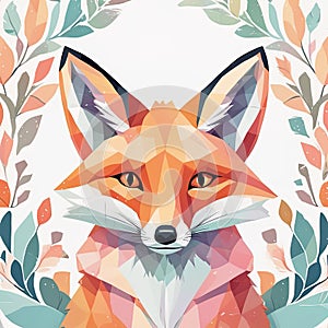 fox in the forestfox in the forestfox, animal, wild forest, vector, illustration