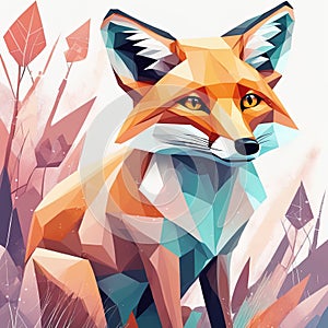 fox in the forestfox in the forestfox in the forest. animal illustration