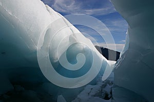 Fox glacier ice cave