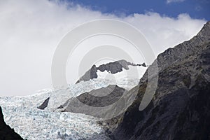 Fox glacier in summer time