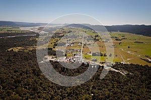 Fox Glacier Township aerial - New Zealand