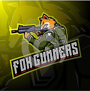 Fox gunners esport logo design