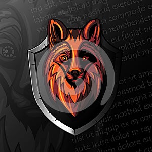 Fox Head logo on knightly Shield.