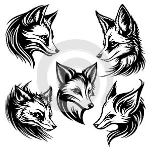 fox head symbol logo