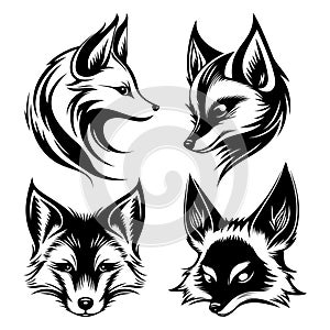 fox head symbol logo