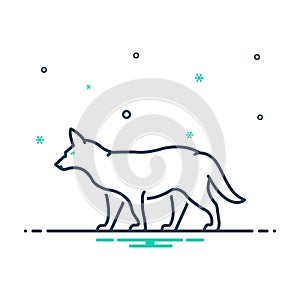Mix icon for Fox, omnivores and clever