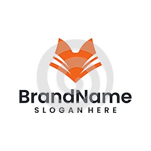 Fox illustration vector graphic logo design. Good for business card, animal, brand, ads, and personal use