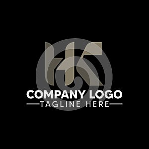 Letter Line HK abstract logo design