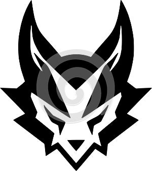 Fox - minimalist and flat logo - vector illustration