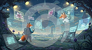 Fox Navigating the NFT Metaverse Landscape