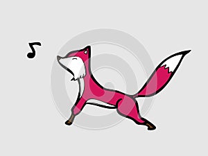 Fox singing