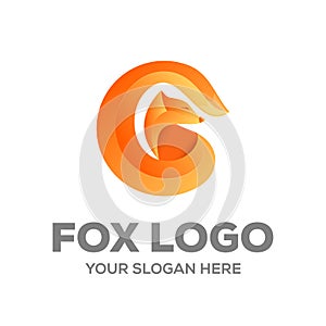 Fox logo graphic design inspiration photo