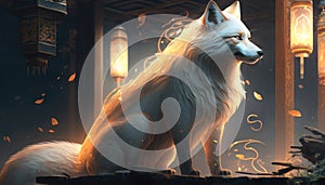 fox spirit, Kitsune, was revered for its cunning and wit, but also feared for its ability to bring ill fortune to humans