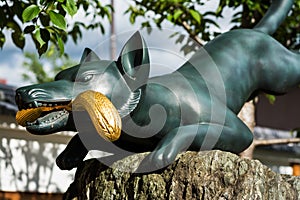 Fox Statue at Fushimi Inari