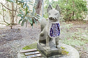 Fox statue near Enryaku-ji