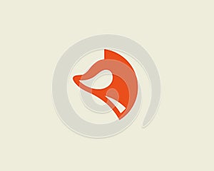 Fox vector logotype. Foxy logo design template