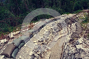 Foxhole, World War One